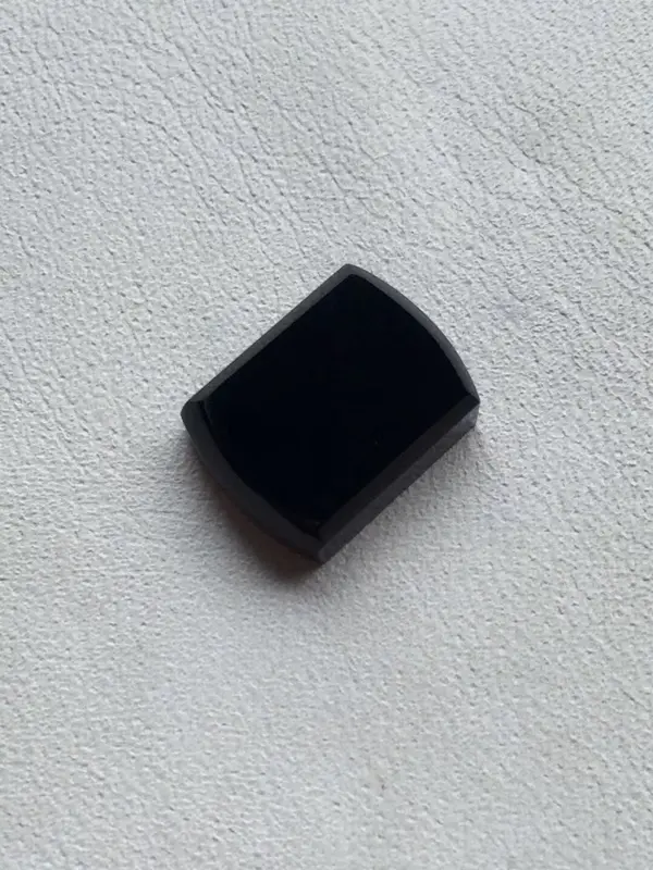 【墨翠【精品-马鞍】完美无裂纹,细腻干净,黑度极黑,性价比高,雕工精湛,打灯透绿】图4