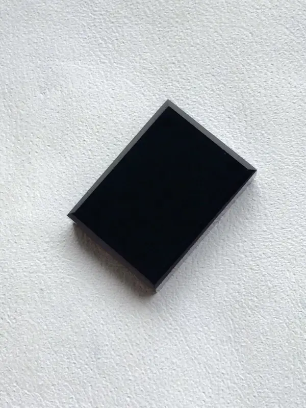 【墨翠 【精品-戒面】完美无裂纹,细腻干净,黑度极黑,性价比高,雕工精湛,打灯透绿】图4
