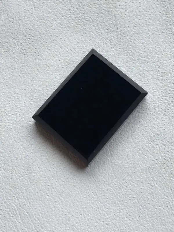 【墨翠【精品-戒面】完美无裂纹,细腻干净,黑度极黑,性价比高,雕工精湛,打灯透绿】图4
