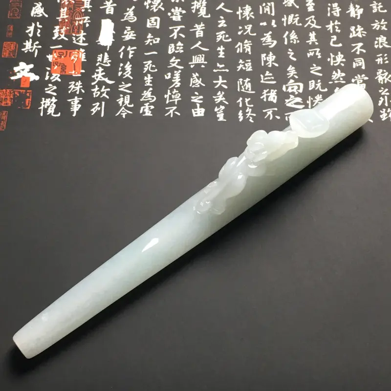 【糯种招财貔貅烟嘴 尺寸134-13.8-24.3毫米 质地细腻 雕工精湛】图1