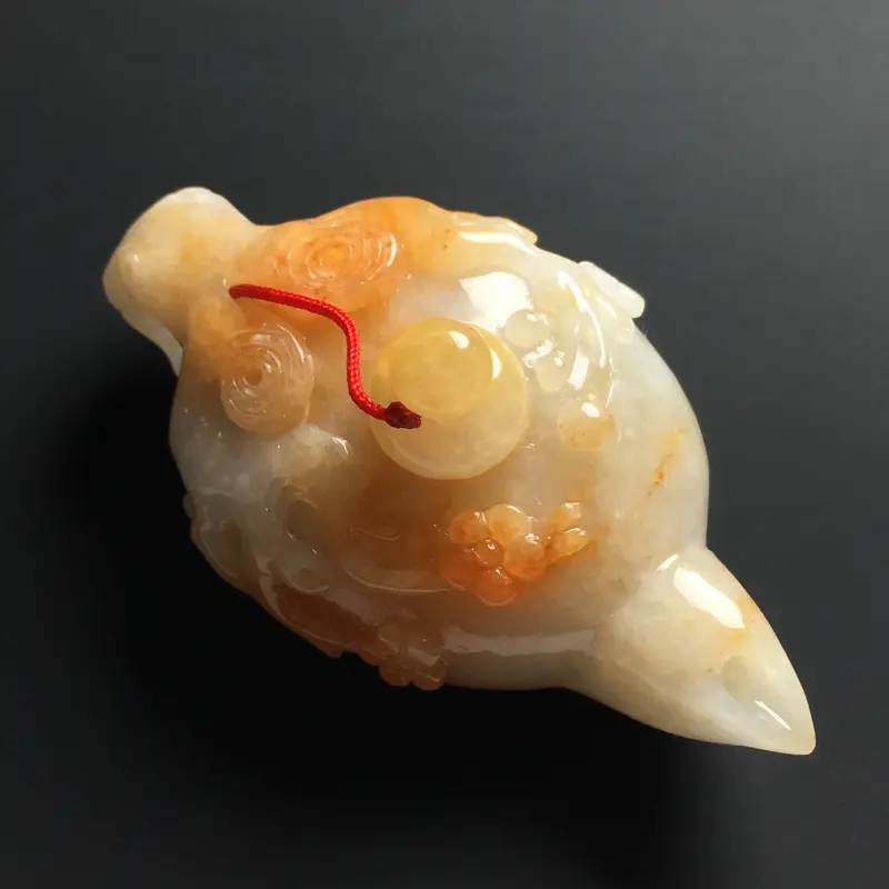 【❤️【糯种黄翡茶壶摆件】尺寸70-30-24毫米 玉质水润 雕工精致】图3