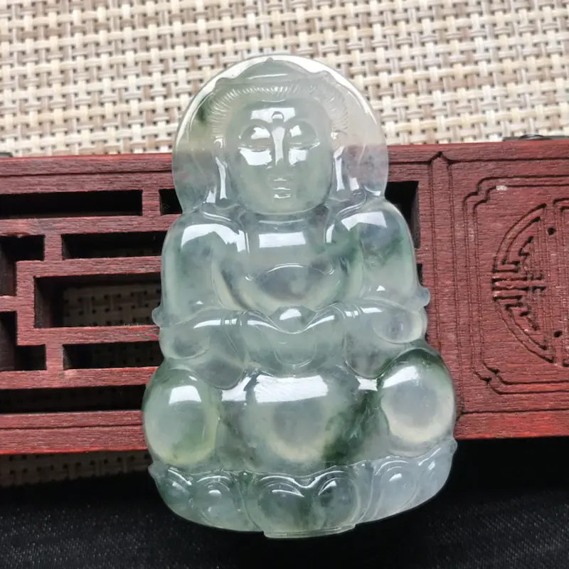 【冰飘花观音 种老水足 水润冰透 佩戴大气 时尚】图1