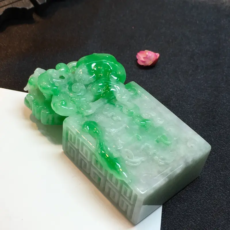 【如意印章,如意吉祥,一言九鼎,底庄细腻,有微纹可忽略,性价比高,推荐,尺寸58.5*29.5*16.6mm,重量74.08g】图3