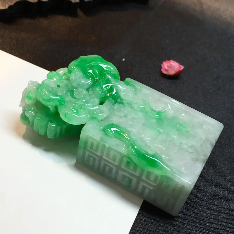 【如意印章,如意吉祥,一言九鼎,底庄细腻,有微纹可忽略,性价比高,推荐,尺寸58.5*29.5*16.6mm,重量74.08g】图5