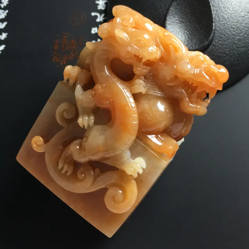 【❤️【糯种黄翡貔貅印章】尺寸56-41-26毫米 玉质水润 雕工精湛 霸气】图8