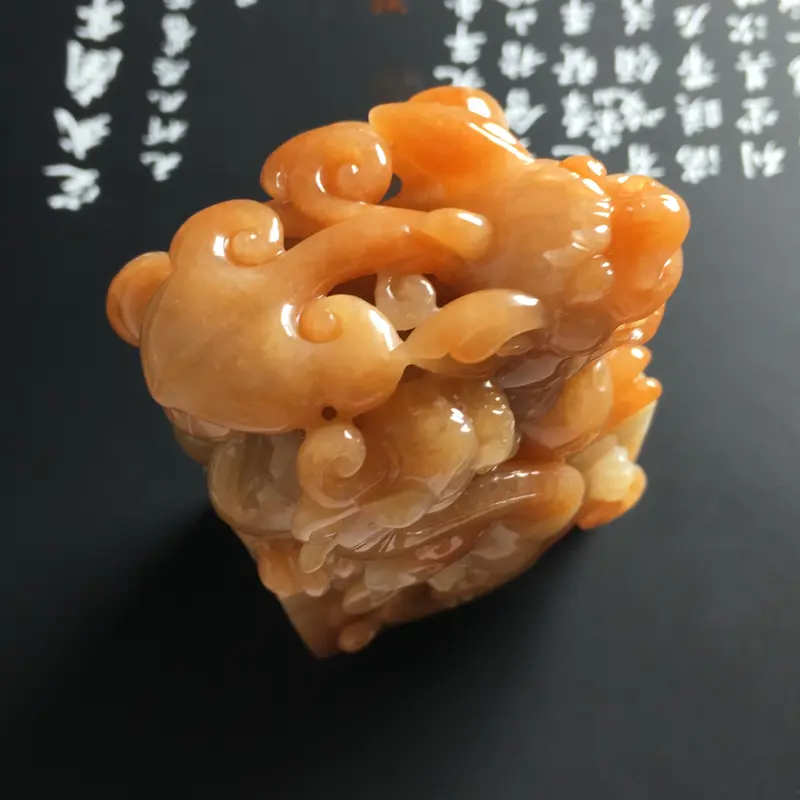 【❤️【糯种黄翡貔貅印章】尺寸56-41-26毫米 玉质水润 雕工精湛 霸气】图2