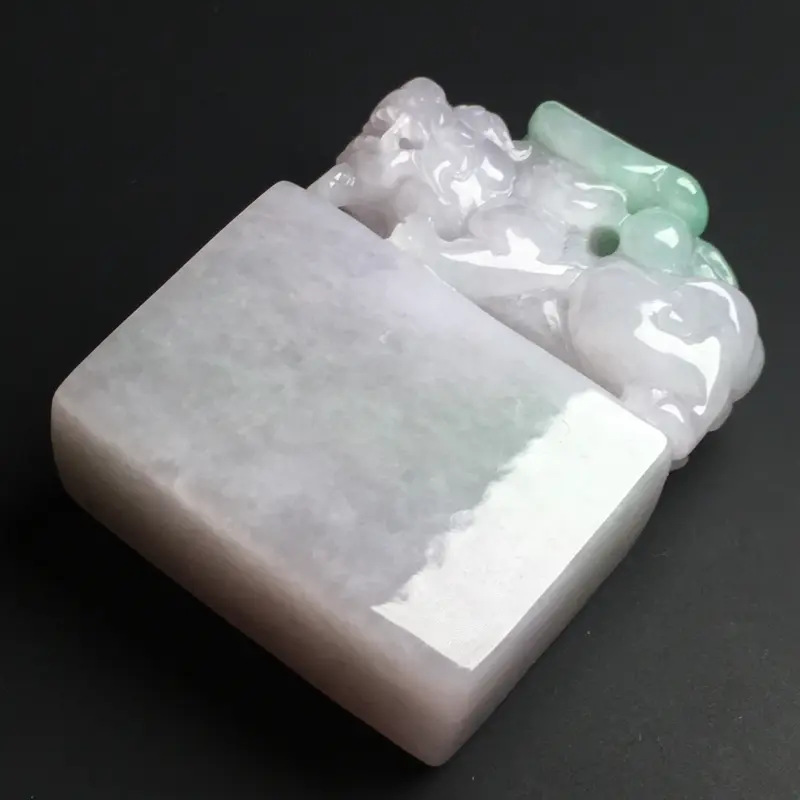 【【招财貔貅印章】 色泽艳丽。玉质细腻。雕工精湛。尺寸48-36-15毫米】图3