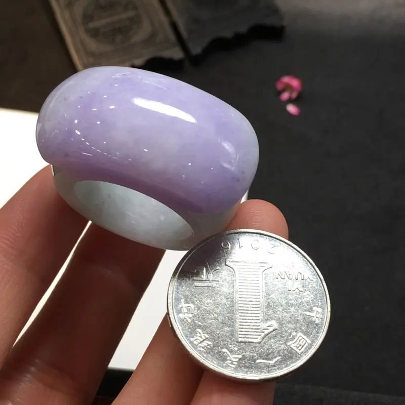 【紫罗兰板指,完美,底庄细腻,性价比高,推荐,尺寸20*34.3*18*9.3mm,重量29.53g,圈口22#】图4
