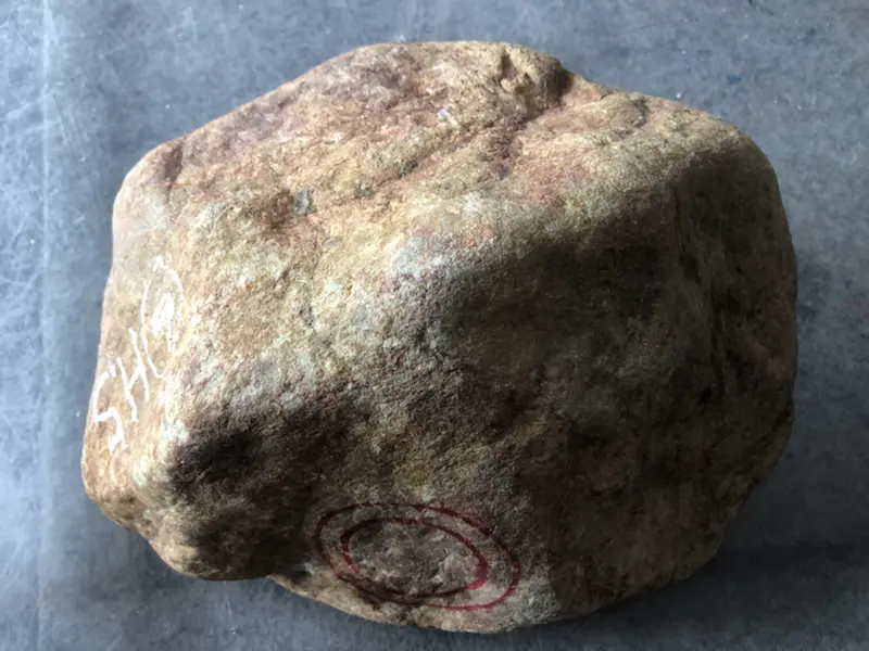 【👉 【名称】15.95kg百三桥全赌料
【重量】15.95kg
【尺寸】230-150-160mm
【产地】缅甸新货翡翠原石
【描述】新货来袭!《免费切,免费盖手镯》百三桥全赌料,个头大品相佳,灯下水足起荧光,喜欢的老板速来抢购。H835】图7