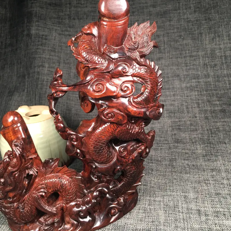 【海南黄花梨紫油梨。巜平步青云》全立体精雕 工艺精湛 重469克长16·5cm高21·5cm厚5·3cm!】图8
