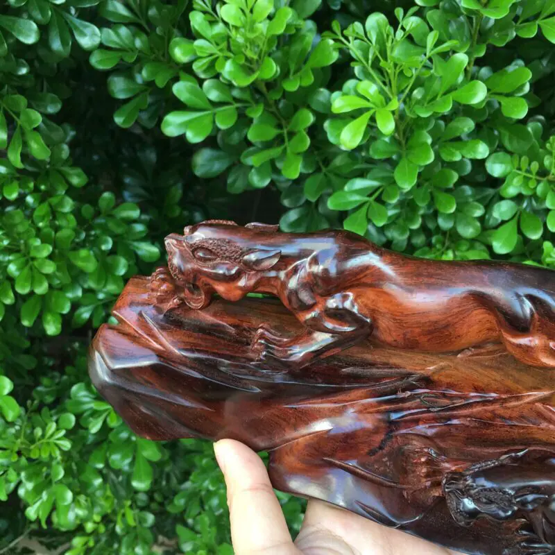 【海南黄花梨 紫油梨喜报连连、一带一路爆发摆件 纹理清晰自然 雕工精湛 镂空设计简洁 底色干净 荧光十足 245mm 高70mm 宽80mm 重469.7g】图1