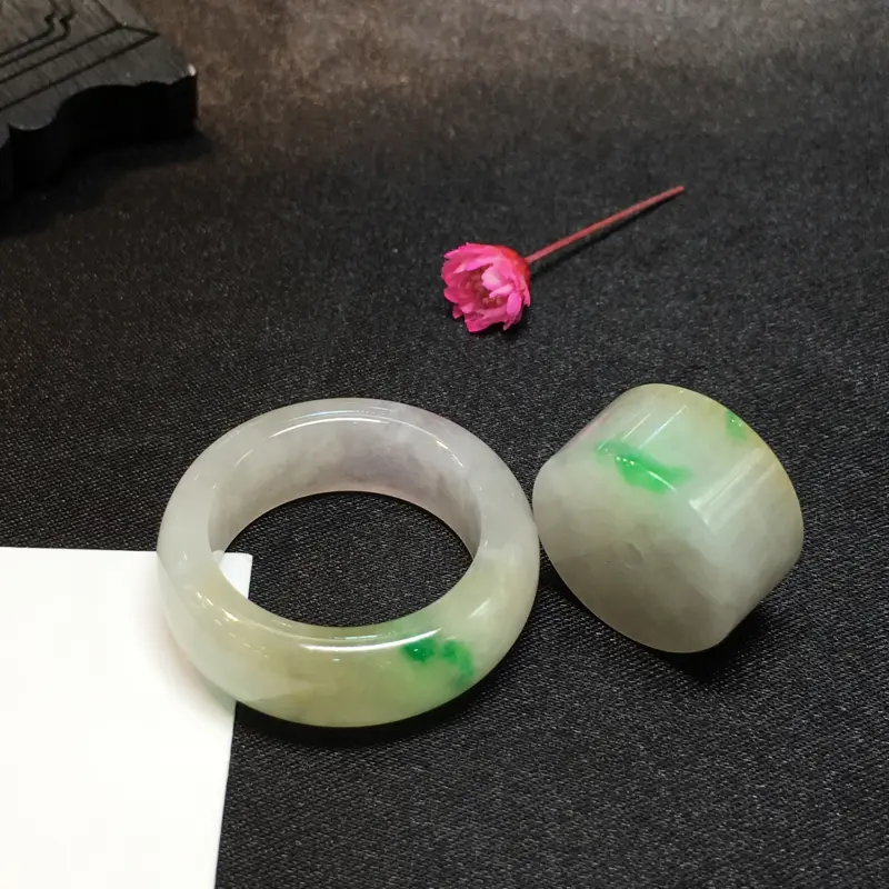 【戒圈套装,底庄细腻,有微纹可忽略,性价比高,推荐,尺寸26.6*8.7mm,重量12.38g,圈口17#】图7