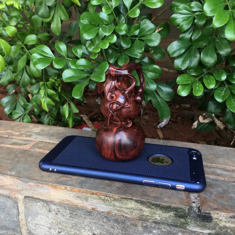 【海南黄花梨精品紫红油梨手把件/摆件(福禄寿葫芦),镂空精雕,名师精雕,山水纹理,底色干净,色泽均匀,把玩收藏品,高:97mm,52.6mm,克重:108克,值得推荐。】图8