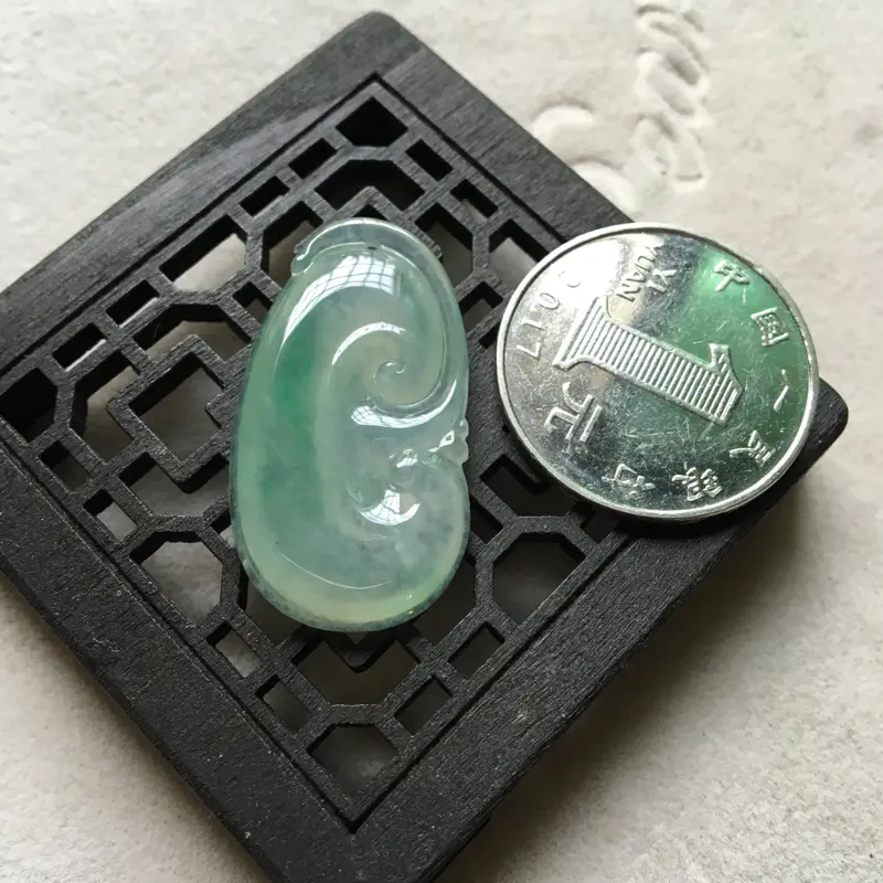 【缅甸翡翠A货,如意一生,万事如意,上身效果非常棒,喜欢的赶紧,手慢无货了。】图8