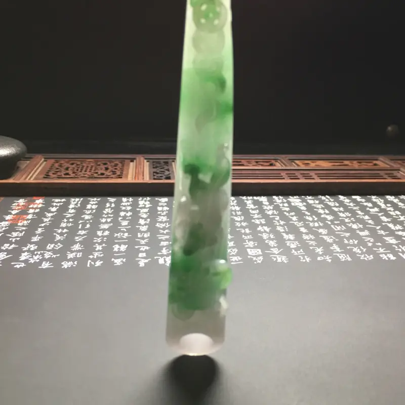 【糯种带色烟嘴 尺寸108-14-15.5毫米 水润细腻 雕工精细】图8