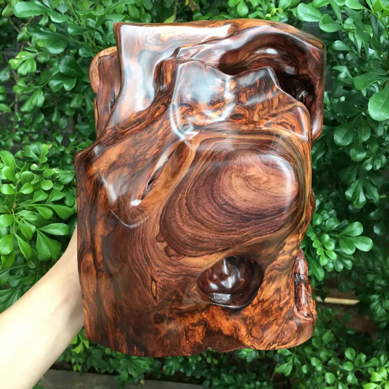 【海南黄花梨精品油梨摆件(三阳开泰),黄金虎皮纹,水波纹,山水纹,大实心料镂空精雕,大师亲工精雕,家里办公室摆放也是一道美丽的风景,规格:高:230mm,宽:210mm,厚:150mm,克重:2447.3克。(备注所有规格与克重不包含底座)##**】图3