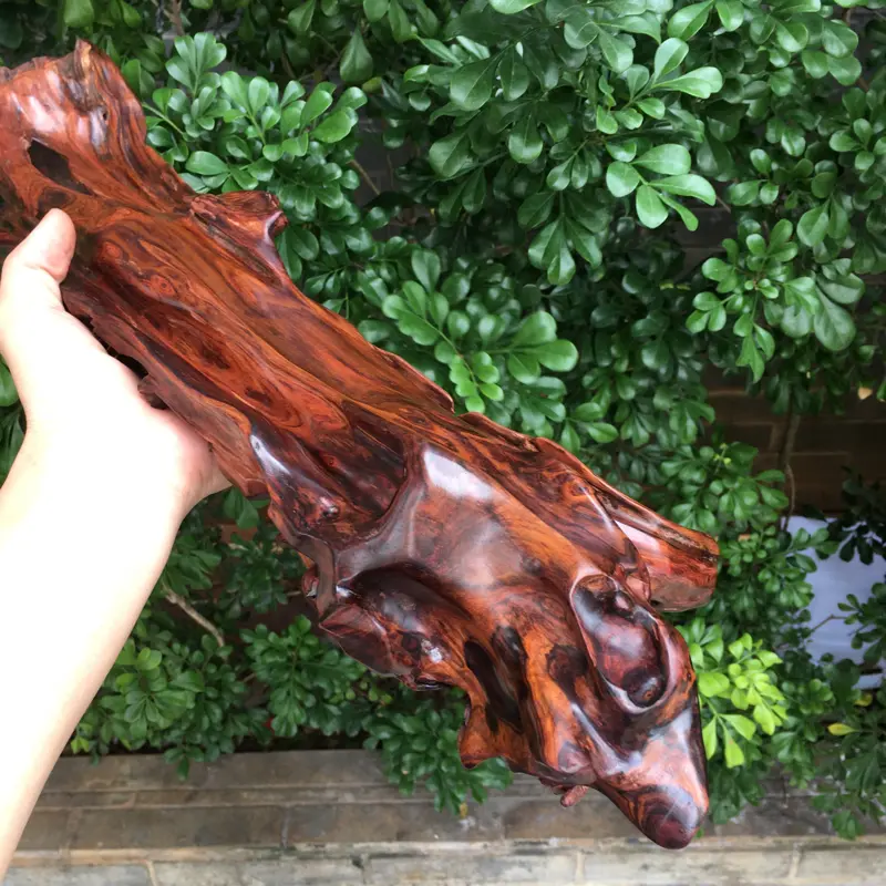 【海南黄花梨精品油梨摆件(三阳开泰),黄金虎皮纹,水波纹,山水纹,大实心料镂空精雕,大师亲工精雕,家里办公室摆放也是一道美丽的风景,规格:高:570mm,宽:160mm,厚:90mm,克重:1229克。(备注所有规格与克重不包含底座)】图9