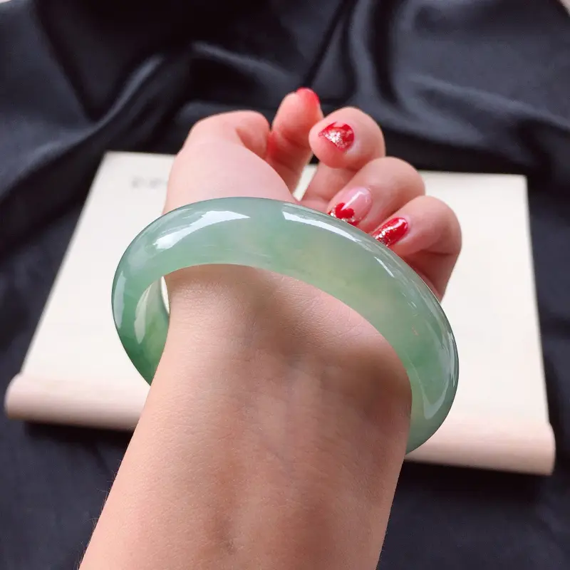 328芙蓉花正圈手镯,尺