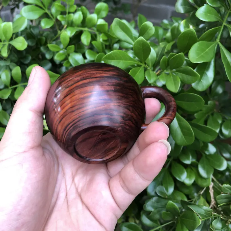 【海南黄花梨,紫油梨(茶壶),纹理清晰,底色干净,色泽均匀,线条美,盘玩收藏品,规格:壶经66mm,长96mm,69mm,135克,值得推荐!】图9