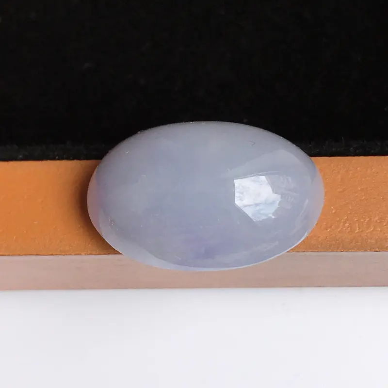 缅甸老坑翡翠A货紫罗兰福气蛋面可镶嵌，尺寸21.3-13.9-8.7mm