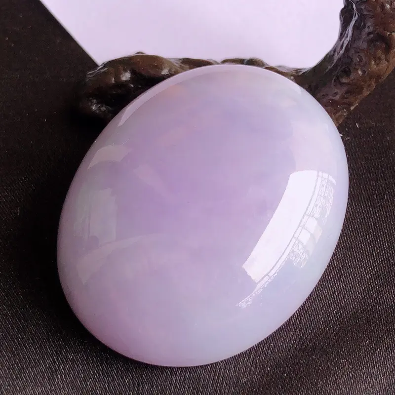 天然a货翡翠紫罗兰大裸石蛋面（镶嵌件），玉质细腻，种水足
