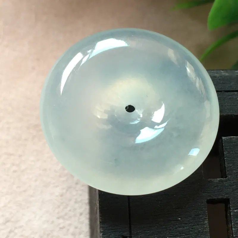 【好漂亮的老种木那冰平安扣项坠,平安吉祥,尺寸23.0*5.7mm,简约美👍耐看,非常大气,送礼或自留佳选,值得拥有】图1