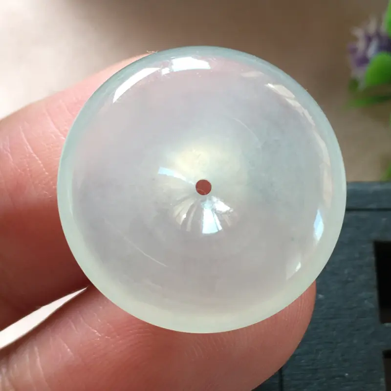 【好漂亮的老种木那冰平安扣项坠,平安吉祥,尺寸23.0*5.7mm,简约美👍耐看,非常大气,送礼或自留佳选,值得拥有】图5