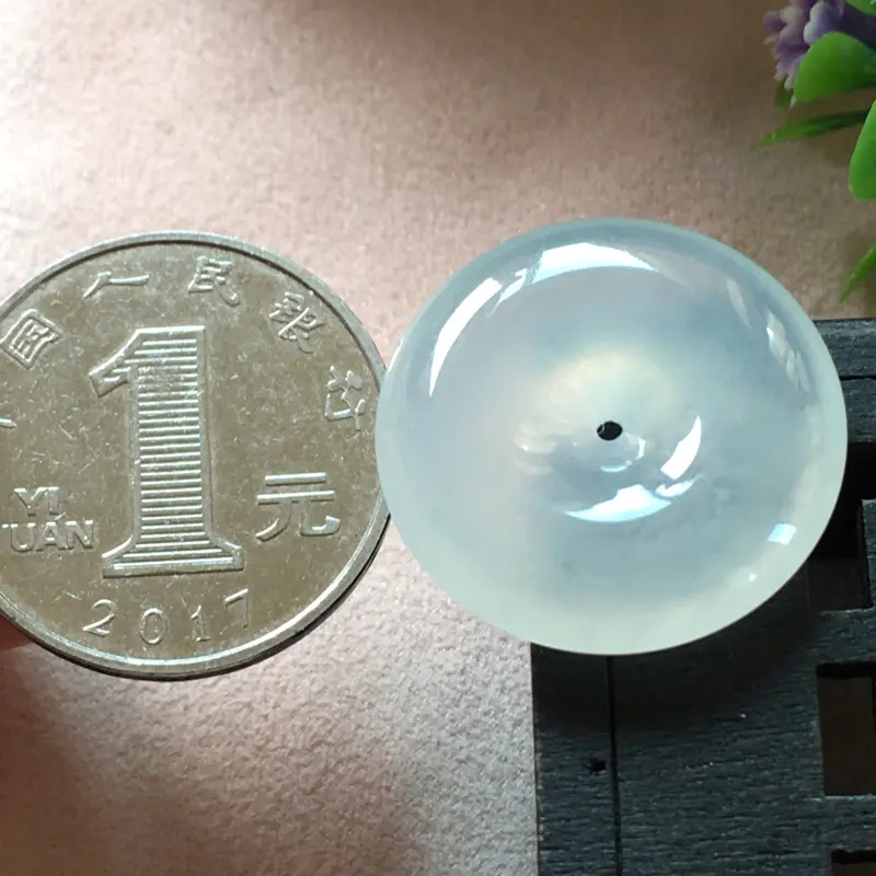 【好漂亮的老种木那冰平安扣项坠,平安吉祥,尺寸23.0*5.7mm,简约美👍耐看,非常大气,送礼或自留佳选,值得拥有】图2