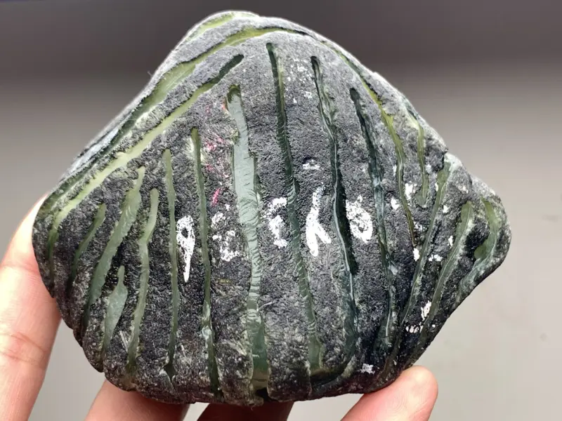莫西沙开窗料 整体形状饱满圆润 全身大面积开窗 压手感非常重 打灯全身有表现 压灯光感十足 种老肉细  糖色底色 稀有少见 整坨满肉 性价比高 欢迎喜欢的翠友来询