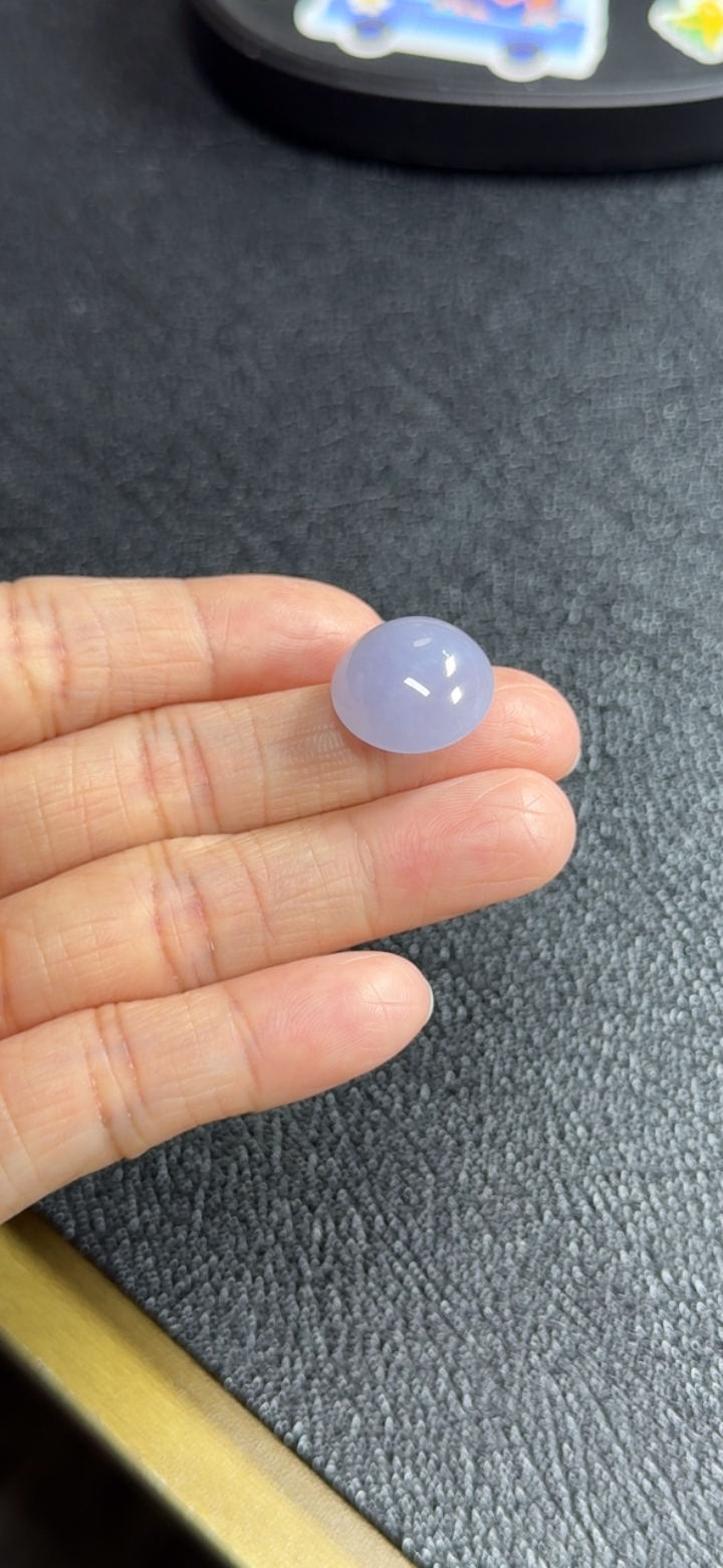 【秒杀】对庄精品翡翠冰紫蛋面（16.5*8.5）喜欢可以漏新货