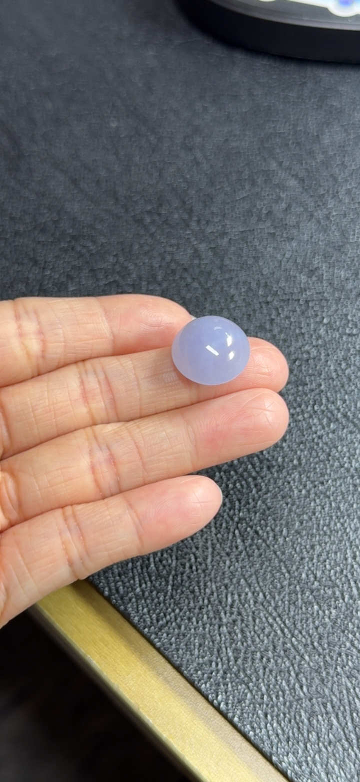 【秒杀】对庄精品翡翠冰紫蛋面（16.5*8.5）喜欢可以漏新货