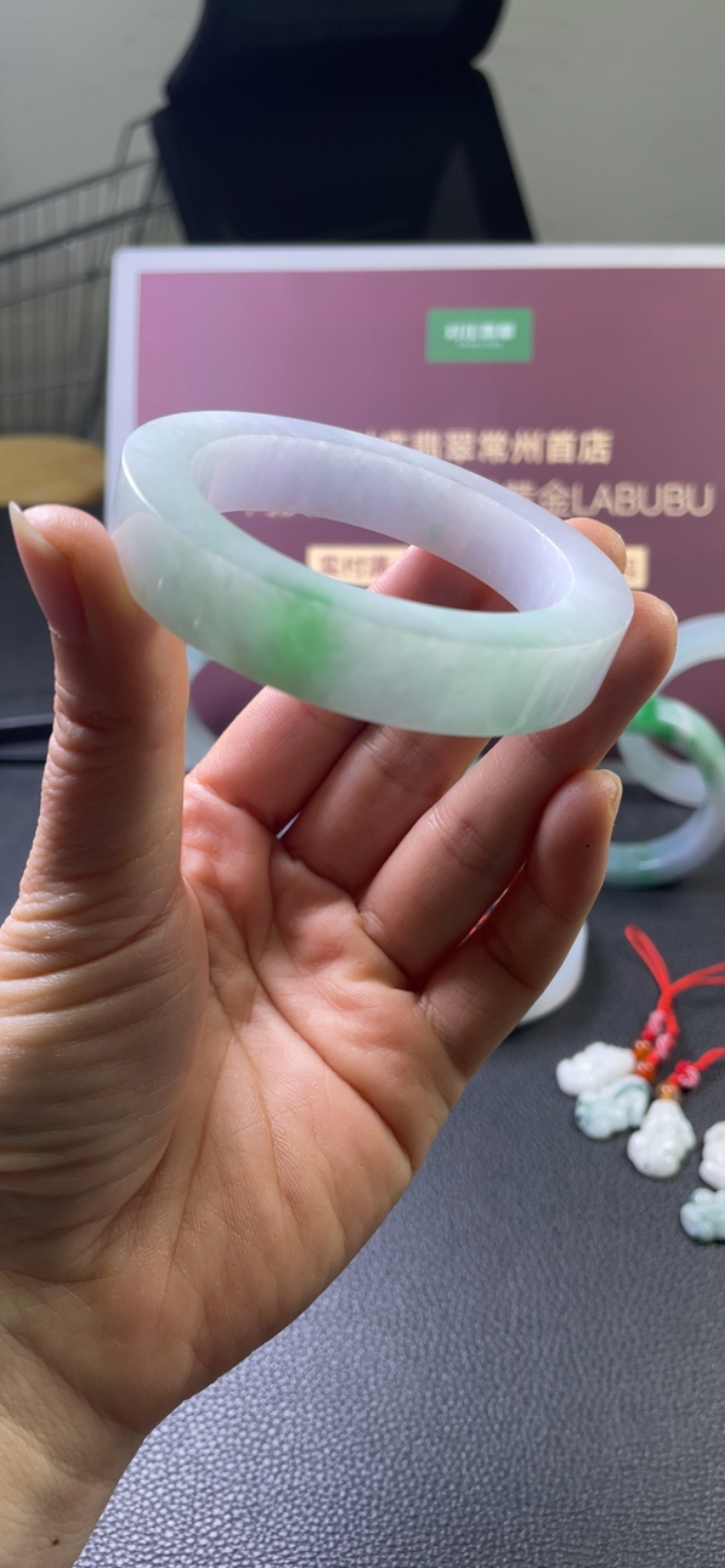 【秒杀】糯化种飘绿手镯
