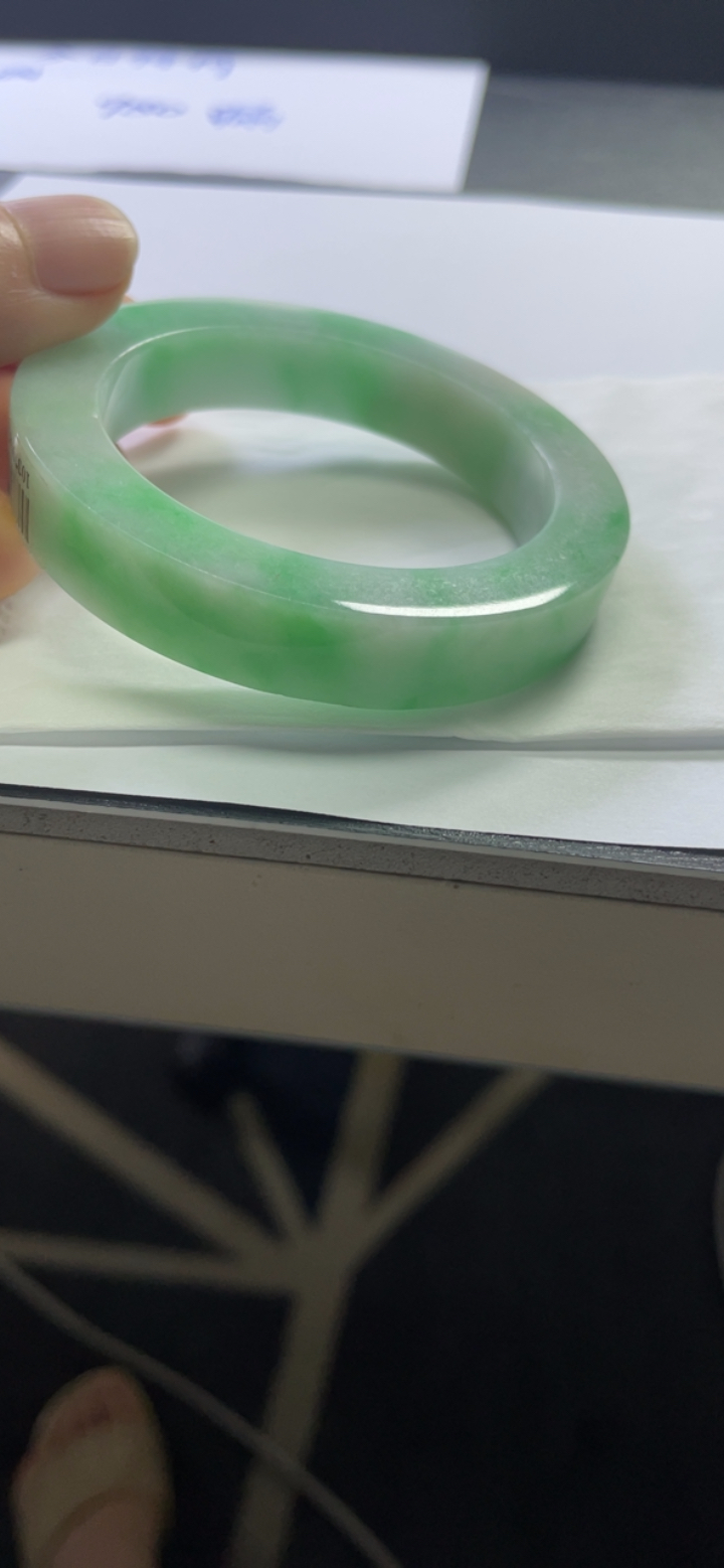 糯化种飘绿手镯