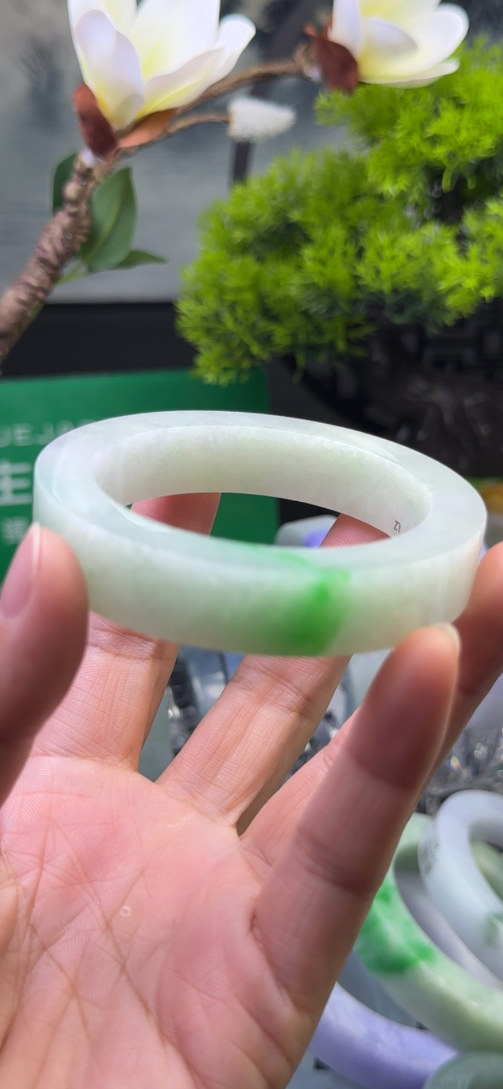 糯化种飘绿手镯54-56