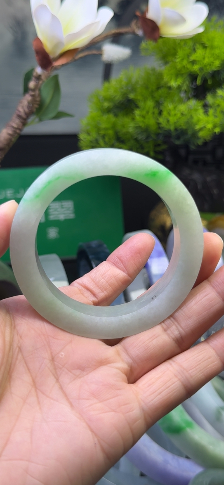 糯化种飘绿手镯54-56