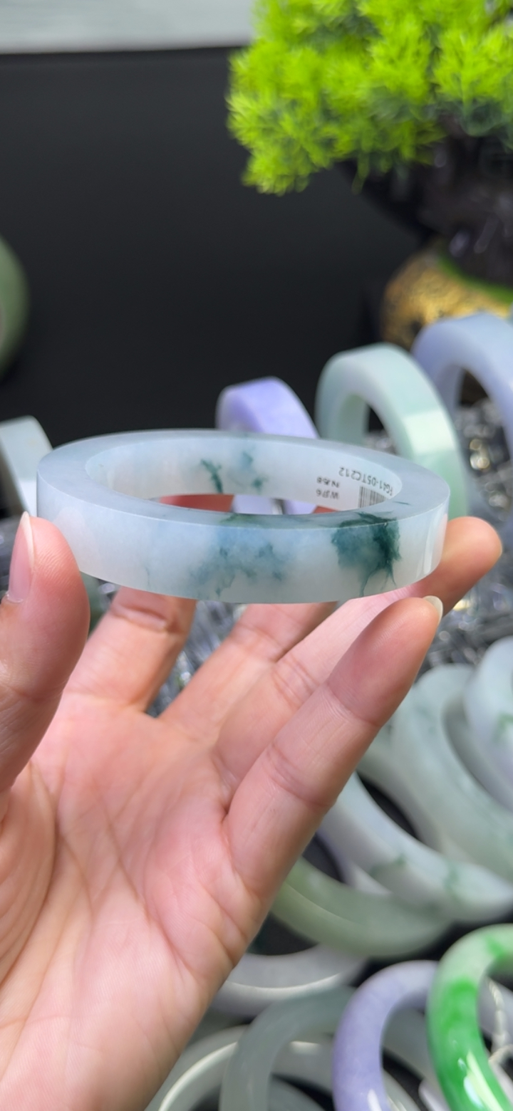 飘花翡翠手镯59-60
