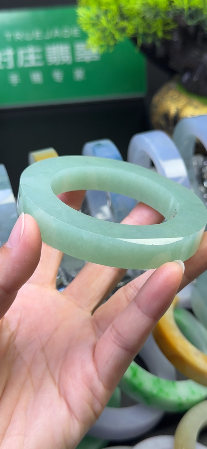 【高货力荐】糯化种苹果绿手镯56-66