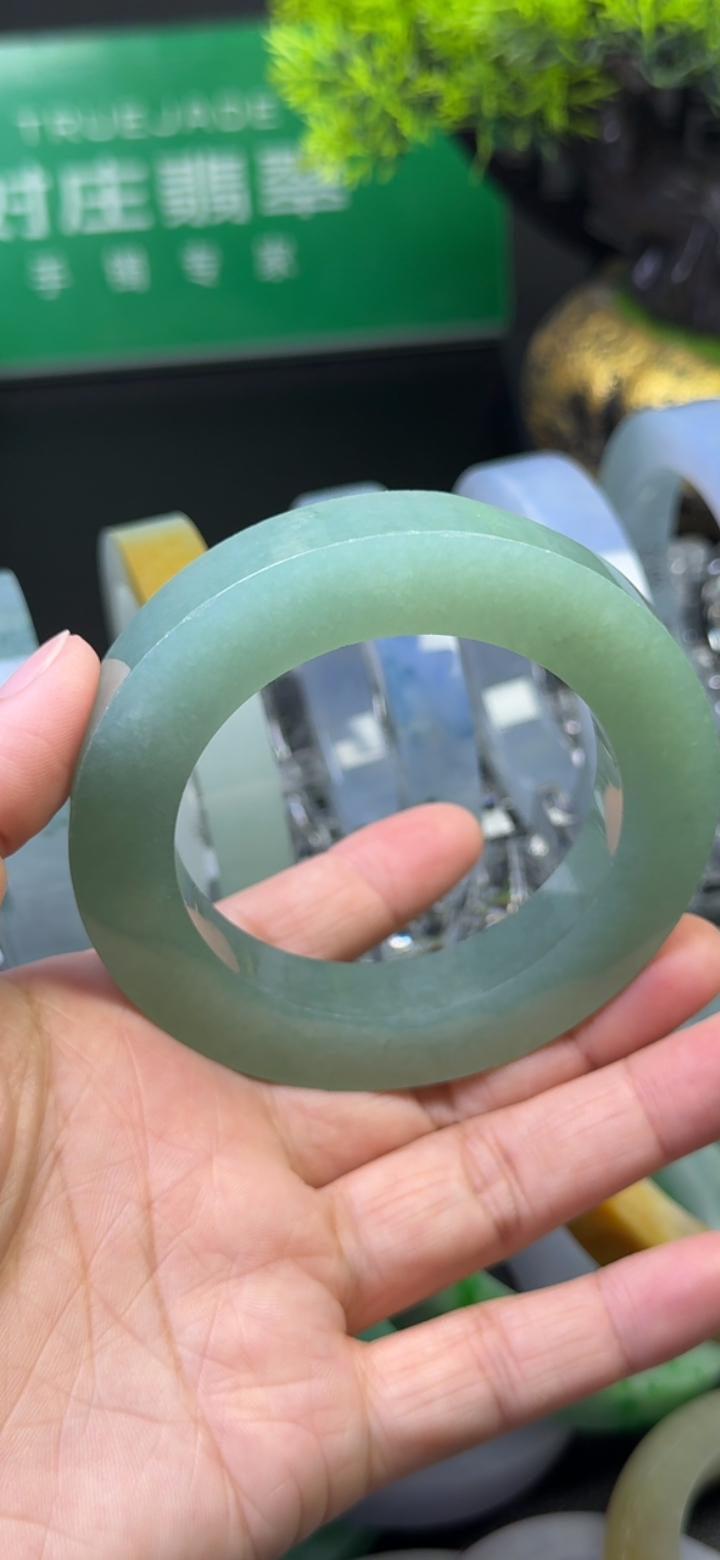 糯化种苹果绿手镯56-66