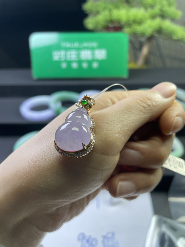 对庄翡翠官方直播精品葫芦镶嵌