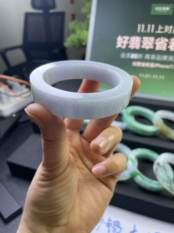 【秒杀】对庄翡翠官方直播精品手镯放漏