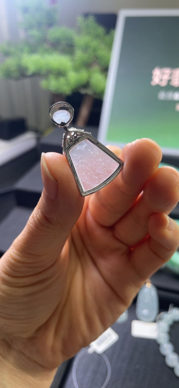 木那雪花棉无事牌18k镶嵌