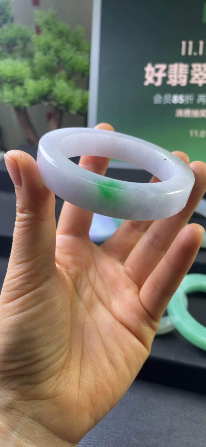 【秒杀】对庄翡翠官方直播精品手镯绿色捡漏