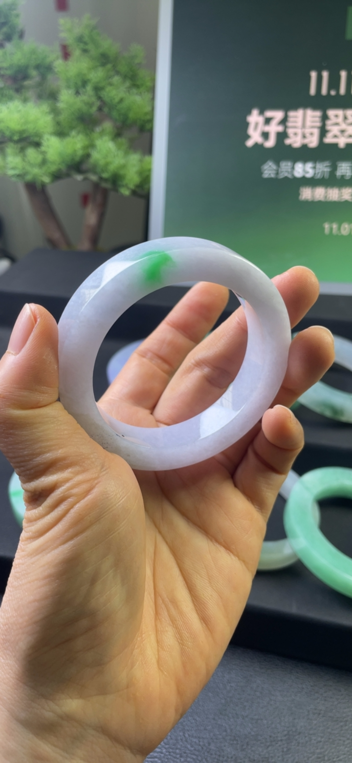 【秒杀】对庄翡翠官方直播精品手镯绿色捡漏