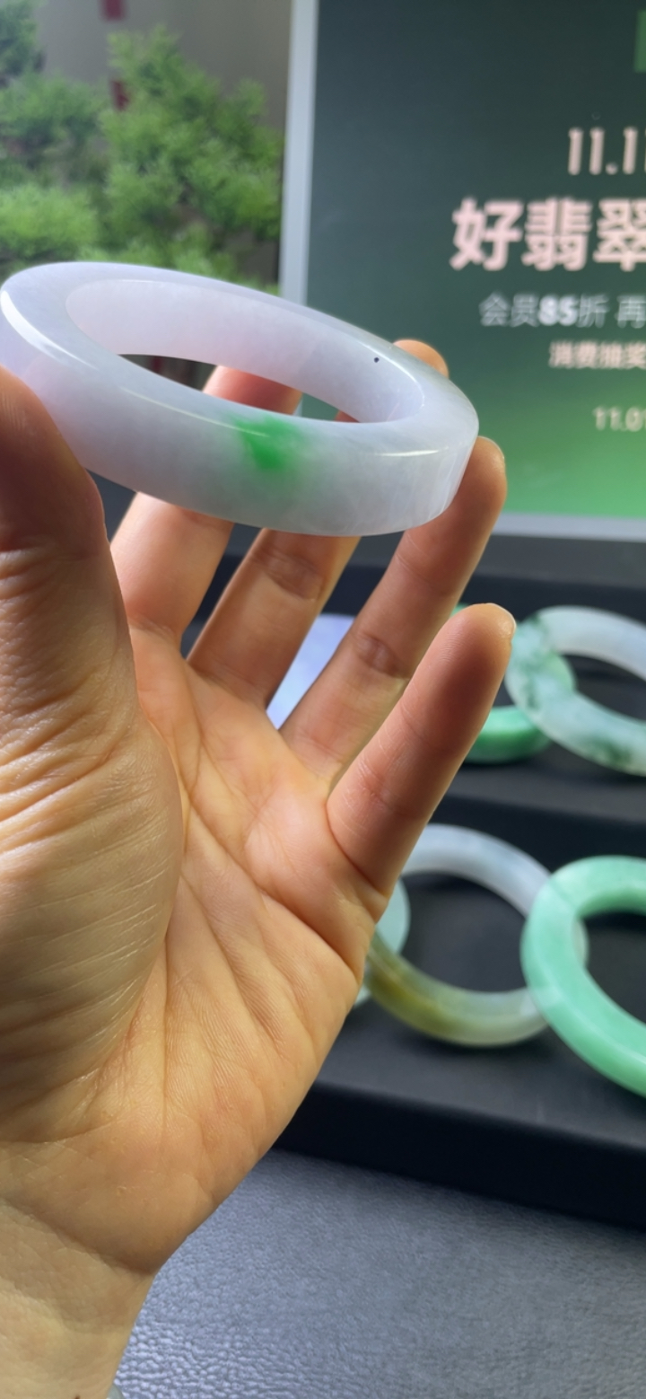 【秒杀】对庄翡翠官方直播精品手镯绿色捡漏